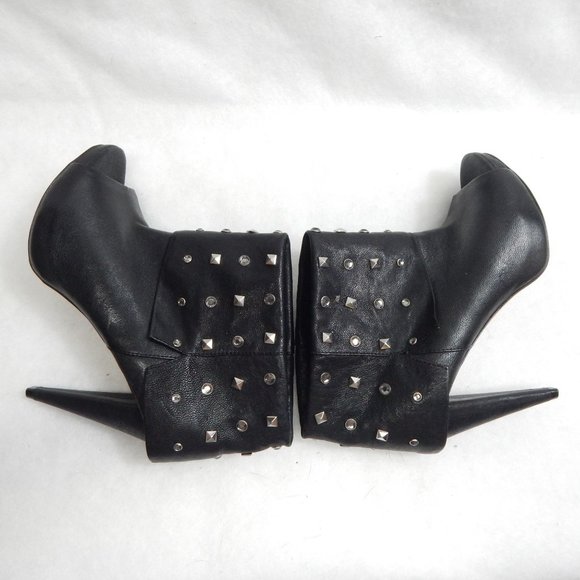 Vince Camuto Womens Black Open Toe Stilettos With Spikes Size 6.5B - Picture 6 of 12
